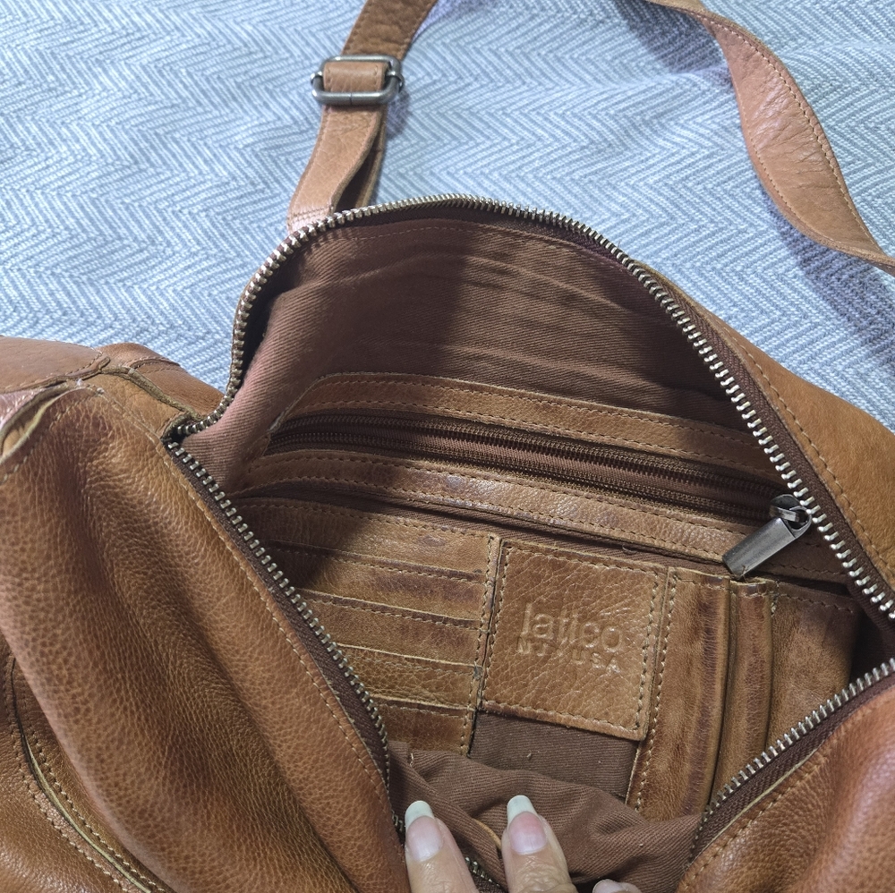 Latico Brown Leather Crossbody Bag - Picture 12 of 15